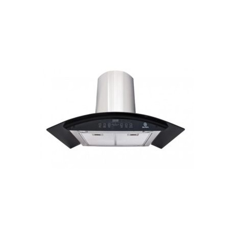 SUPRA CAMPANA DE CRISTAL CURVO 90 CM