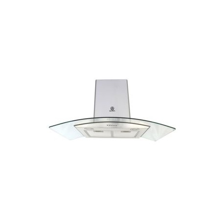 SUPRA CAMPANA EXTRACTORA  DE CRISTAL CURVO DE 90 CM